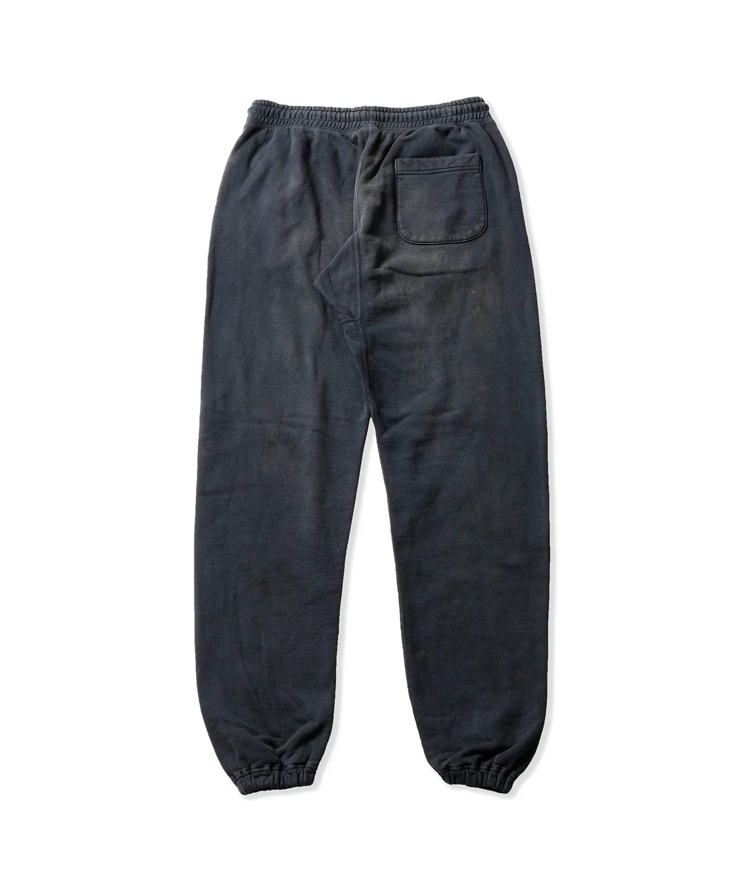 SAINT Mxxxxxx ANGEL SWEAT PANTS/BLK Angel Reborn Crack Print Distressed Sweatpants, Washed Black S-XL Assute Dyeing, Full Spray Fade, Heavy Fermentation Washing, Made with NEW VINTAGE Texture, Four Needles and Six Threads from the Factory, Boneless Patchwork, More Comfortable to Wear, Genuine Level Crack Print/Accessories Restored